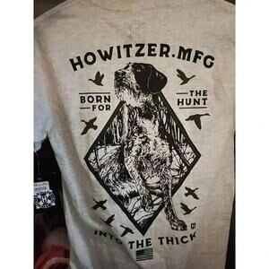 Howitzer Men's T-Shirt Into The Thick Military Grunt MFG Sz S CR6 Excellent
